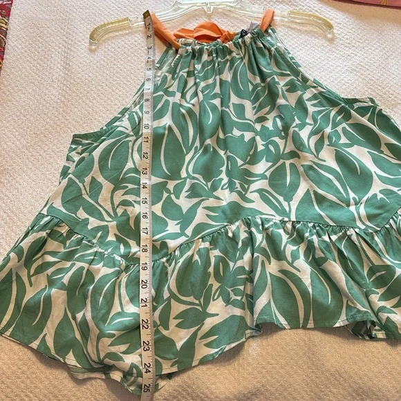 THML‎ Mint Green Floral Print Halter Top size M NWT - Picture 8 of 8